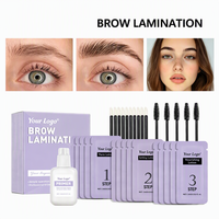 Kit de Lamination des Sourcils Marque Blanche Type Sachet – Kit de Permanente pour Sourcils Effet Sauvage – Kit de Coiffage Rapide pour Sourcils à Domicile ou en Salon de Beauté