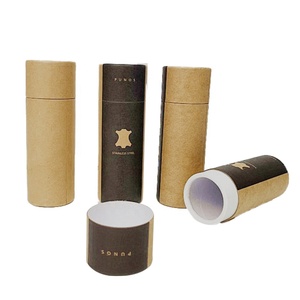 Emballage en tube de papier kraft en matériaux recyclés biodégradables personnalisés pour les épices, le sel, le parfum, les bougies, les bâtonnets d'encens - Product Image 6