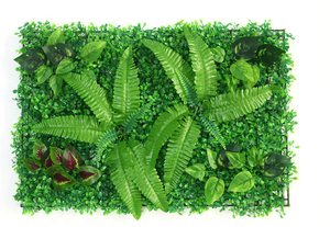 Décoration Murale Artificielle en Aluminium, Design Lierre Vertical Résistant, Forme Continue, 60 cm (20''x20'') - Product Image 3