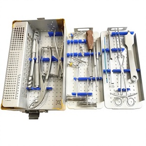 Kit d'instruments orthopédiques manuels en acier inoxydable pour grands fragments osseux des membres inférieurs, avec poignée chirurgicale, CE ISO13485 - Product Image 1