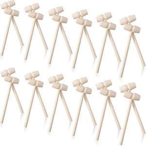 Mini marteau en bois pour <span class=keywords><strong>jouets</strong></span> et accessoires pour animaux de compagnie, outils de pâtisserie, artisanat en bois, marteau de pêcheur pour chocolat - Product Image 2