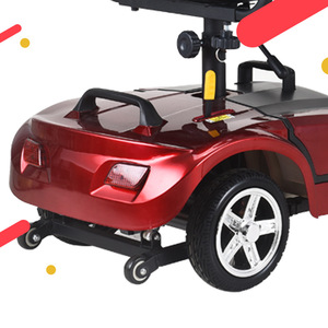 Four Wheel Electric <b>Mobility</b> <b>Scooter</b> 12 Inch Aluminum Wheels <b>Foldable</b> With Basket Adjustable Seat For Elderly Outdoor Use - Product Image 3