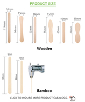Bâtons de crème glacée Popsicle Stick 114*10*2mm avec logo de marque