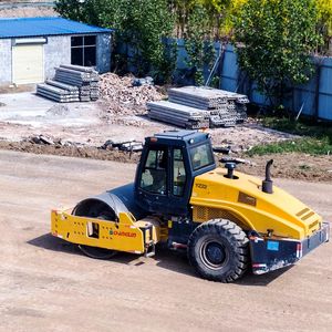 Rodillo de carretera de 10 toneladas de alta calidad, espacio compacto, gran área con componentes centrales, caja de cambios, cojinete, bomba de motor, Motor de engranajes PLC - Product Image 6