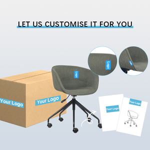 <span class=keywords><strong>Fauteuil</strong></span> Tulip de Luxe Moderne Pivotant Confortable à <span class=keywords><strong>Hauteur</strong></span> Réglable en Tissu pour Bureau à Domicile, Réception ou <span class=keywords><strong>Salon</strong></span> - Product Image 4