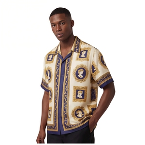 In Stock Baroque Mens Clothing Luxury Baroque Print Shirts | Alibaba.com