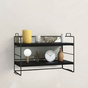 Organizador <span class=keywords><strong>de</strong></span> Dos Niveles <span class=keywords><strong>de</strong></span> Hierro Forjado Negro, Ecológico e Impermeable, para Baño, <span class=keywords><strong>Ducha</strong></span>, Cocina y Cosméticos - Product Image 3