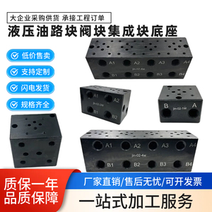 Bloc de vanne hydraulique à base intégrée 02-1W 02-2W 02-4W pour système de vanne solénoïde - Product Image 3