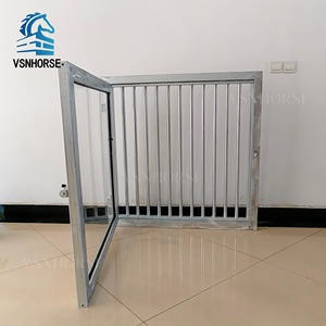 高性能马厩窗户 钢化玻璃镀锌钢马厩窗户 带通风格栅 - Product Image 5