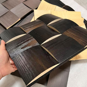 Panneaux acoustiques en mosaïque de bois naturel, écologiques, absorbant le son, pour la décoration intérieure - Product Image 3