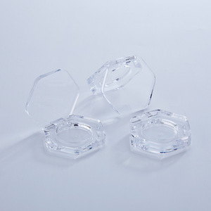 Y028 Cổ Duy Nhất Biểu Tượng Tùy Chỉnh Hình Lục Giác Rõ Ràng Trang Điểm Nhỏ Gọn Bột Phấn Má Hồng Highlighter Sắc Tố Eyeshadow Trường Hợp Với Tin Pan - Product Image 4