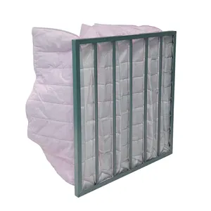 Customized Clean Room HVAC Air Filter Synthetic Fiber Glass Pocket Filter by Supplier