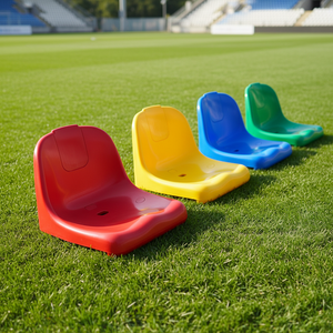 Siège de stade en plastique ACT ZS-ZKBB-P imperméable et durable pour football, banc de futsal avec plaque publicitaire en PP - Product Image 5