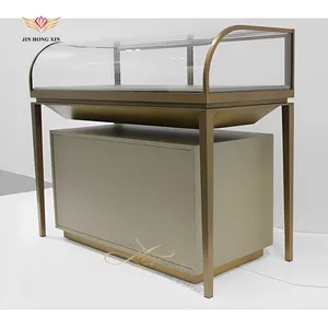 tempered jewelry counter corner showcase cosmetic store cabinet glass display case parts