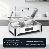 Gewerbliche Hotel- & Restaurant-Edelstahl-Buffet-Warmhaltebehälter & Chafing Dish Kochausrüstung