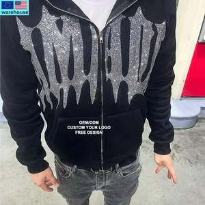 <span class=keywords><strong>Felpa</strong></span> da uomo alla moda Y2K <span class=keywords><strong>con</strong></span> cappuccio Full Zip ricamato <span class=keywords><strong>con</strong></span> <span class=keywords><strong>scheletro</strong></span> di perline <span class=keywords><strong>felpa</strong></span> lunga <span class=keywords><strong>con</strong></span> felpe stile Goth nere <span class=keywords><strong>con</strong></span> cappuccio fiscale - Product Image 5