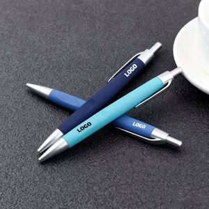 ปากกาลูกลื่นยางนิ่มคุณภาพสูงขายดี พร้อมพิมพ์โลโก้โรงแรมตามสั่ง - Product Image 2