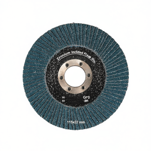 Disque à lamelles inclinées en zirconium 115x22 mm, grain 80, pour meules - Product Image 2