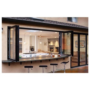 Cửa Sổ Ban Công Gấp Gọn Bằng Nhôm Ở Nhà Cửa Sổ Gập Đôi Cửa Sổ Nhà Bếp Gấp Dọc - Product Image 5