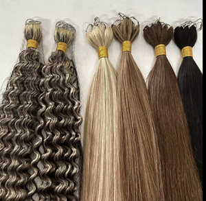 En gros Russe 12a Réel 6d Plume Ligne Extensions de Cheveux Extension de Cheveux Humains 100% Plume Cheveux Deux Brins Connectés - Product Image 4