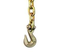 G70 Cadena de carga Cadena de encuadernación 2 Grado 70 3/8 "X 20 'Cadenas de transporte con ganchos de agarre en los extremos