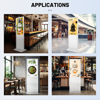 Lecteur publicitaire intelligent MWE USA EU Warehouse, écran tactile LCD numérique blanc de 43 pouces pour centre commercial, magasin de détail