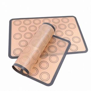 Tapis de cuisson en silicone de qualité alimentaire, en fibre de verre, antiadhésifs, pour macarons, 42 x 30 cm, vente en gros, personnalisables, pour four - Product Image 4