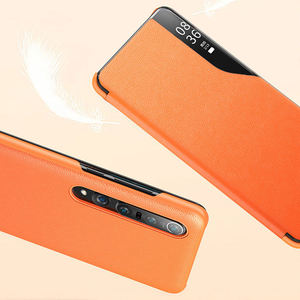 Custodia rigida per finestra Smart View in pelle PU di lusso per Xiaomi <span class=keywords><strong>Mi</strong></span> <span class=keywords><strong>10</strong></span> <span class=keywords><strong>Pro</strong></span> 5G <span class=keywords><strong>Cover</strong></span> magnetica per telefono per custodie Huawei fundas - Product Image 4