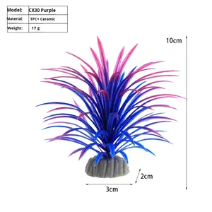 Fábrica direta venda moderna simulado água plantas para aquário paisagismo Eco-Friendly plástico aquário suprimentos atacado - Product Image 6