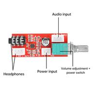 MAX97220 Papan Amplifier Headphone Audiophile Dengan Kontrol Volume Papan Breakout Preamplifier Mikrofon