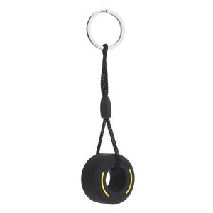 Günstige Großhandel PVC Weich gummi Reifen Schlüssel anhänger Benutzer definiertes Logo 3D Kreative Rennsport Reifen Schlüssel ring Werbe geschenk Schlüssel bund - Product Image 6