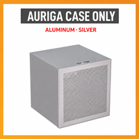 Boîtier NAS Auriga Mid Tower en aluminium de 2 mm à 6 baies pour MicroATX/ITX avec backplane SATA à échange à chaud, alimentation ATX et 4 emplacements PCIe