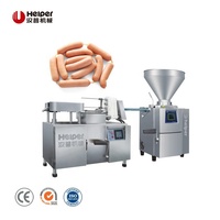 Chaîne de production automatique de saucisses de qualité alimentaire avec pompe, capacité 3 tonnes/heure, pour poulet, hot-dogs et salami