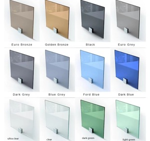 Vidrio Reflectante Teñido <span class=keywords><strong>Azul</strong></span> Oscuro de 4-12 mm, Vidrio Flotado Reflectante Marrón, Gris Oscuro, Negro y Verde - Product Image 5