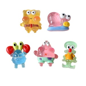 Mini Flatback Resin Charms Cartoon Cabochon Flatback Crafts Ornaments Cream Glue Decorations DIY Accessories for Phonecases