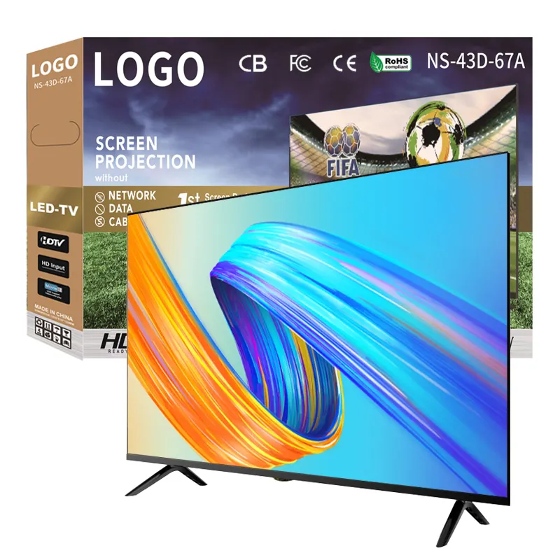 Televisão LED QLED Smart 8k UHD 3D 4K 32 "43" 55 '65' 75 '85 polegadas