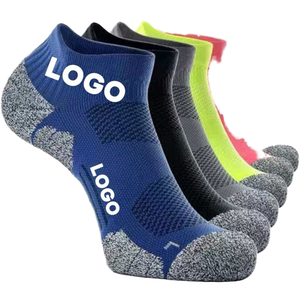 Custom Unisex Ankle <b>Socks</b> Knitted Spandex <b>Polyester</b> Breathable Running Sport <b>Socks</b> for Adults Summer Solid Color Design - Product Image 1
