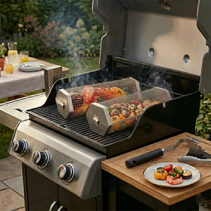 Ensemble de paniers de cuisson hexagonaux roulants peu encombrants en acier inoxydable avec poignée en PP, <span class=keywords><strong>kit</strong></span> d'outils de cuisson pour légumes emboîtables - Product Image 2