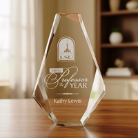 Trophée de récompense en cristal créatif de haute qualité pour la vente en gros, trophées haut de gamme, cadeau d'affaires