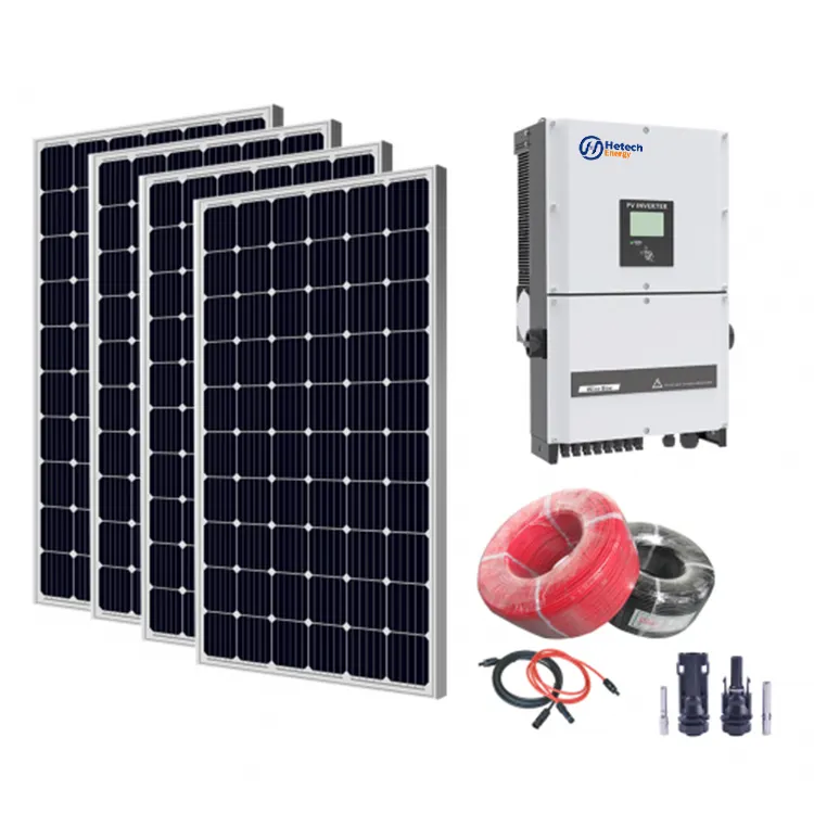 Home Kit sistema di energia solare 20 Kw pannello solare solare 2000 W industriali sistemi di energia solare ibridi