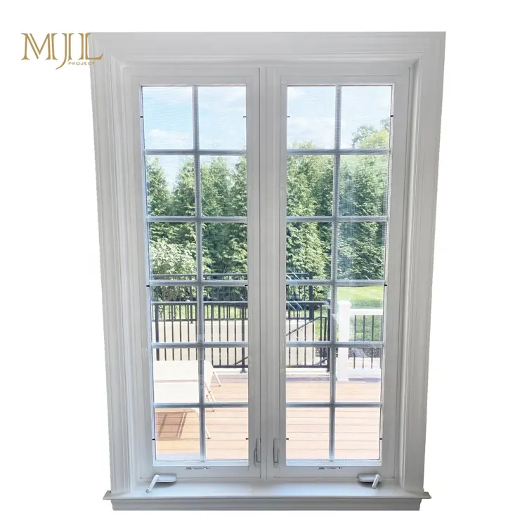 House glass balcony crank window grill designs quality manual swing out aluminum windows