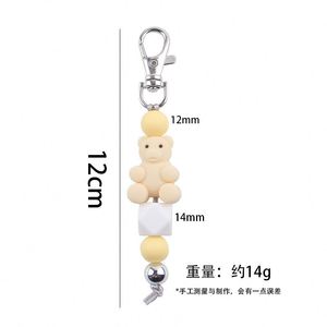 Cute Metal Silicone <b>Bear</b> Keychain Macaron Color Gummy <b>Bear</b> Keyring for Women Girls Kawaii Bag Charms Backpack Pendant Bulk - Product Image 4