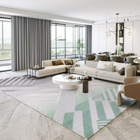 China Customized Home Colour Design Decorations Aisle Runner Mirror Shaggy Floor Central Mobile Carpet 300x400