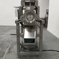 Industriële watermeloenpers met crusher, 304 roestvrijstalen schroefpers sapcentrifuge voor commerciële verwerking