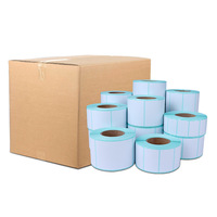 Autocollants en vinyle adhésif personnalisés, résistants à l'eau, écologiques, en rouleau, 60*40*700 PCS, étiquettes de codes-barres à marque privée, promotion des produits d'épicerie