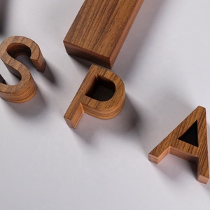 Fabricants de panneaux en bois personnalisé placage de bois rétro-éclairé signe logo signalisation magasin d'affaires signe 3d lettres en bois pour l'extérieur - Product Image 4