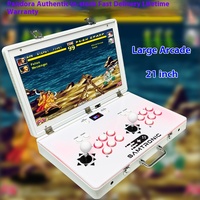 Mesin Arcade Layar 21-Inci Baru 2026, Joystick All-In-One Desktop untuk Dua Orang, Konsol Game Portabel untuk Rumah, Garansi 1 Tahun (Bahasa Inggris)