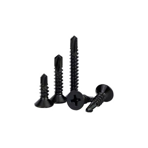 Black Phillips Countersunk Self Drilling Screw M4.8 Metric Class 4.8 For Metal General Industry - Product Image 3