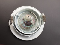 Foco LED Redondo Cuadrado de Aluminio GU10 MR16 G5.3, Luminaria Ajustable, Marco de Iluminación LED, Cubierta para Portalámparas, para el Hogar