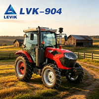 Tracteur à roues compact à essence de 90-140 CV avec cabine pour la ferme et le jardin, fabriqué en Chine